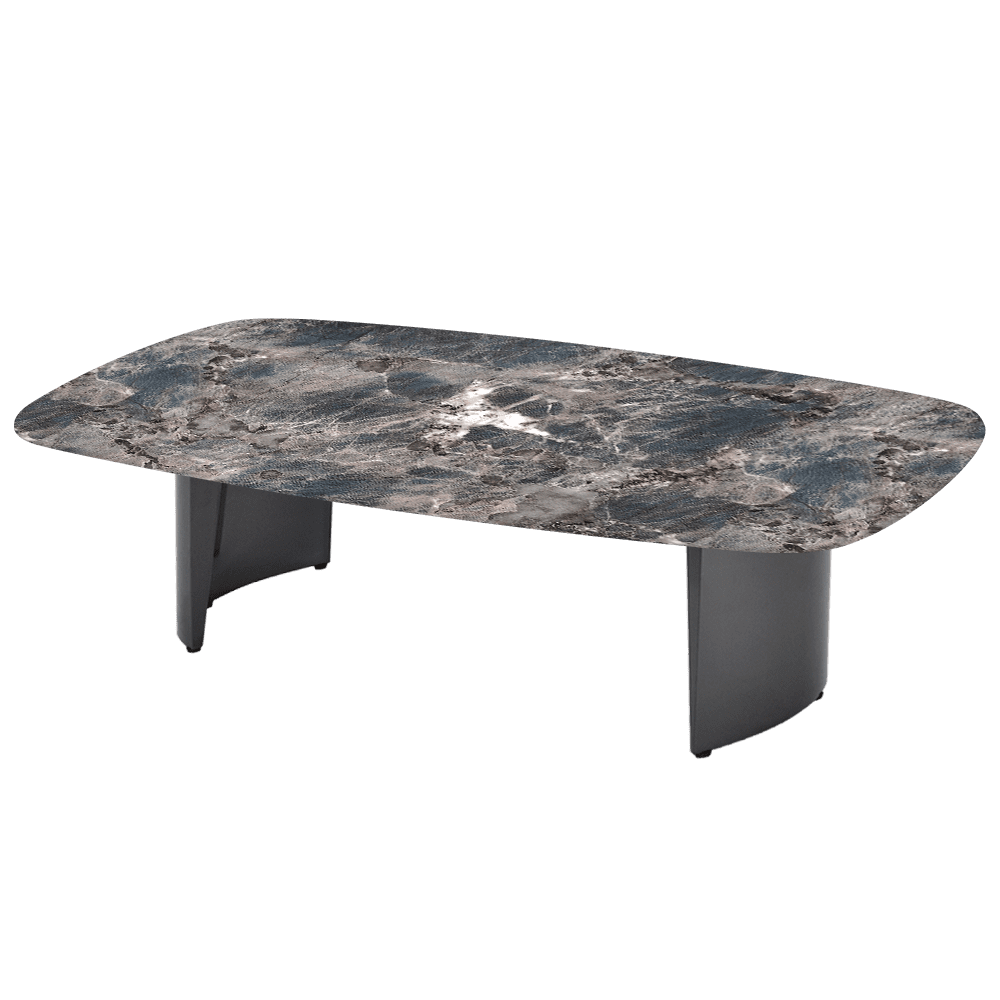 LUA – Mix & Match Marble Coffee Table with Stainless Steel Leg (1400mm x 800mm)
