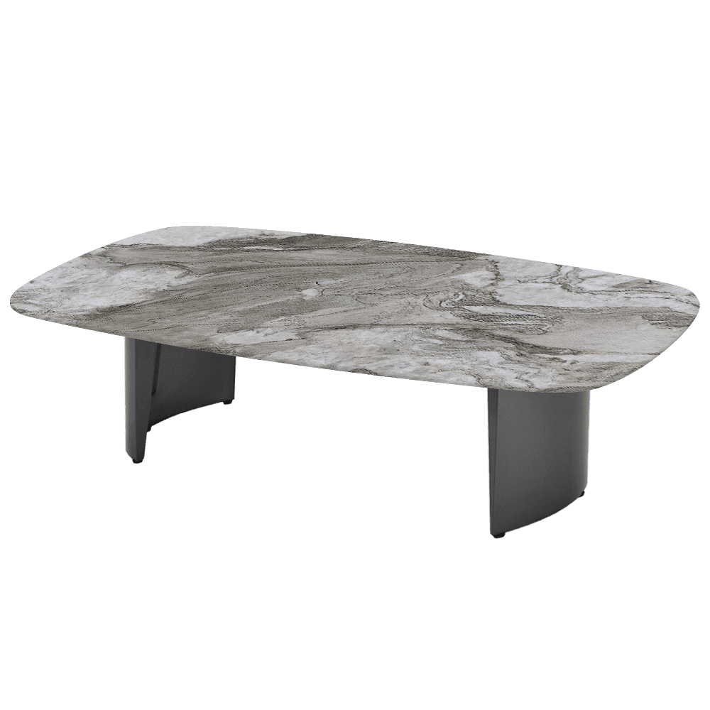 LUA – Mix & Match Marble Coffee Table with Stainless Steel Leg (1400mm x 800mm)