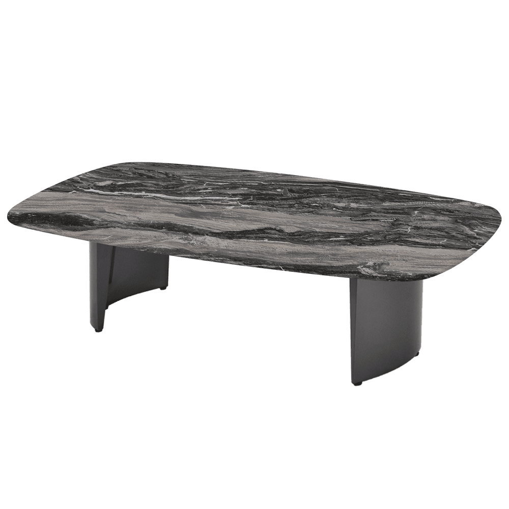 LUA – Mix & Match Marble Coffee Table with Stainless Steel Leg (1400mm x 800mm)