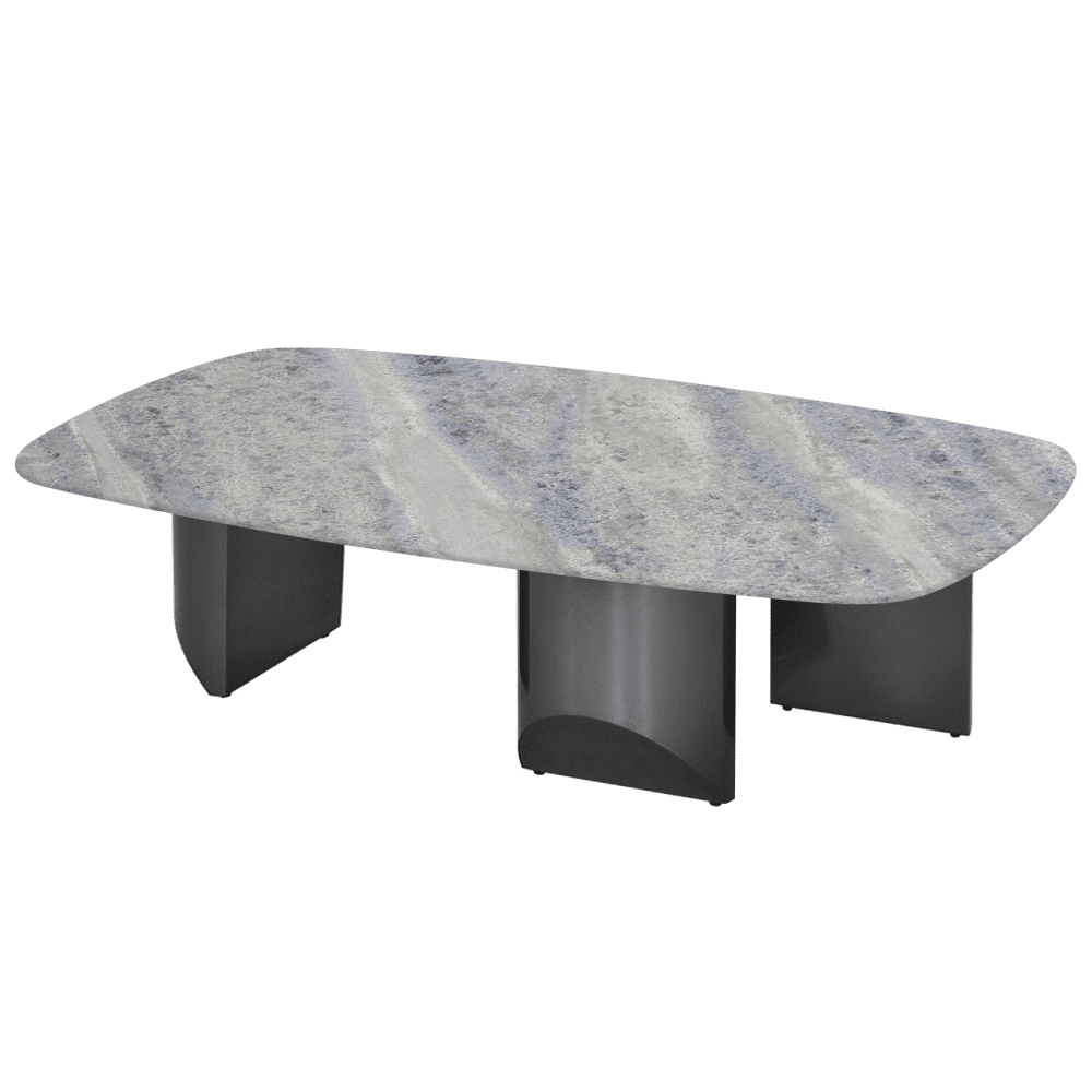 NOA – Mix & Match Marble Coffee Table with Stainless Steel Leg (1400mm x 800mm)