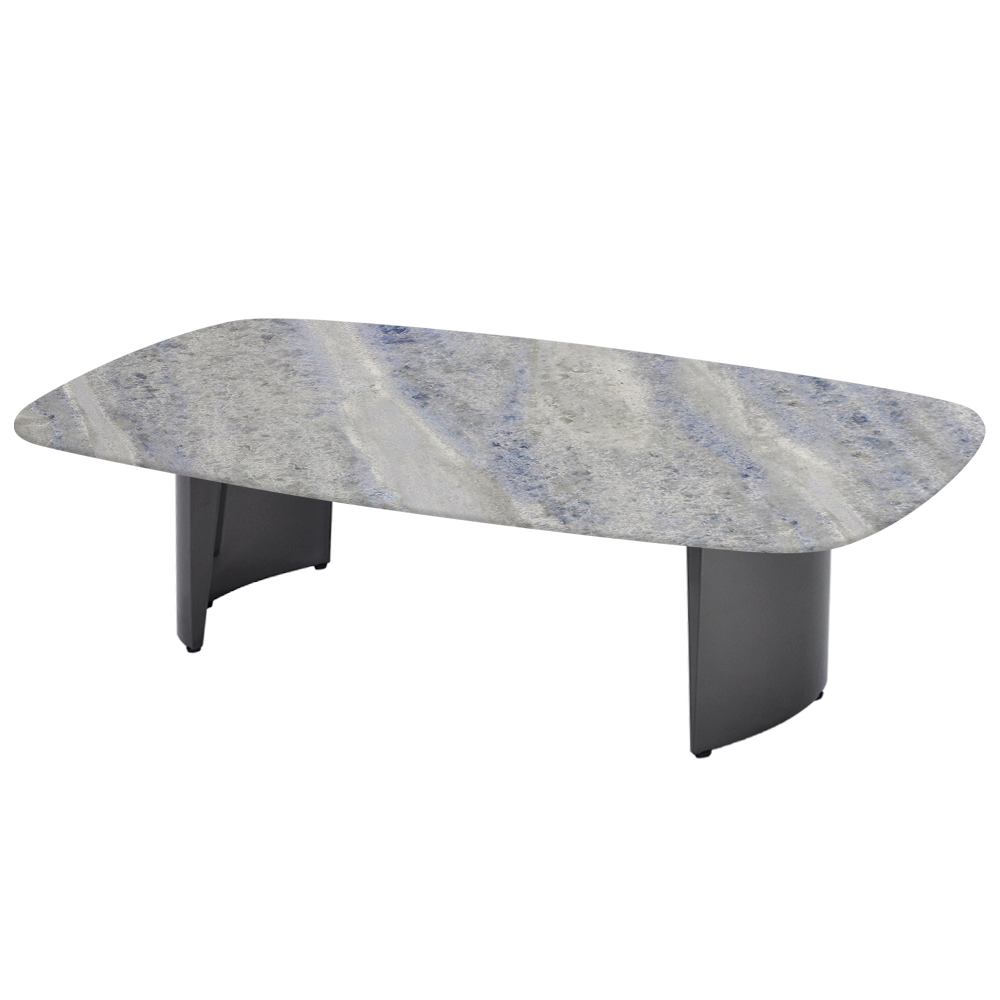 LUA – Mix & Match Marble Coffee Table with Stainless Steel Leg (1400mm x 800mm)