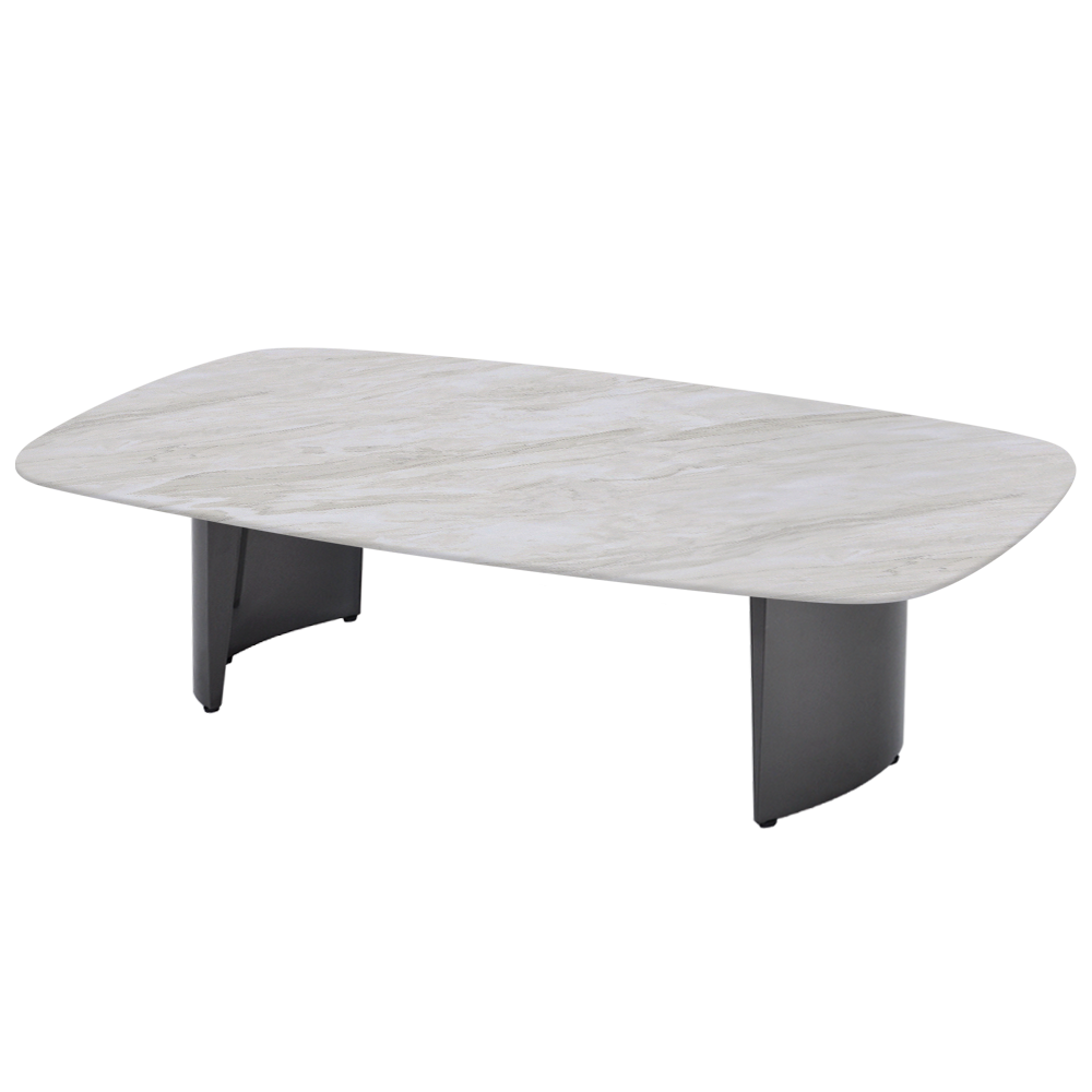 LUA – Mix & Match Marble Coffee Table with Stainless Steel Leg (1400mm x 800mm)