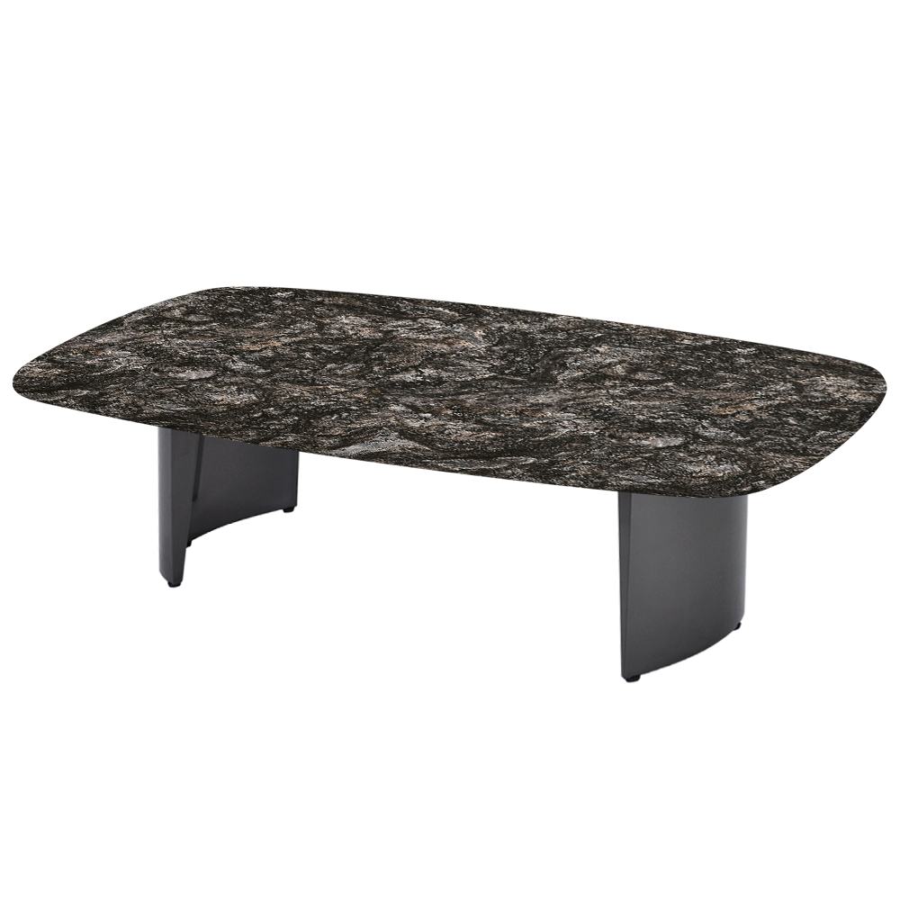 LUA – Mix & Match Marble Coffee Table with Stainless Steel Leg (1400mm x 800mm)