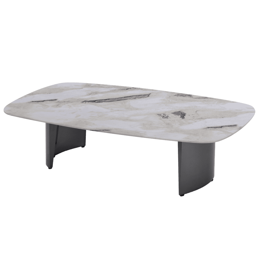 LUA – Mix & Match Marble Coffee Table with Stainless Steel Leg (1400mm x 800mm)