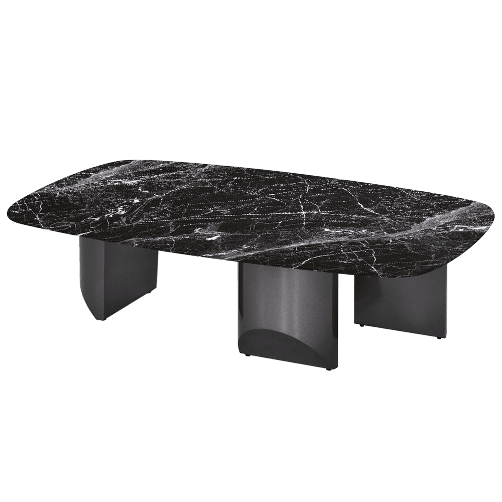 NOA – Mix & Match Marble Coffee Table with Stainless Steel Leg (1400mm x 800mm)