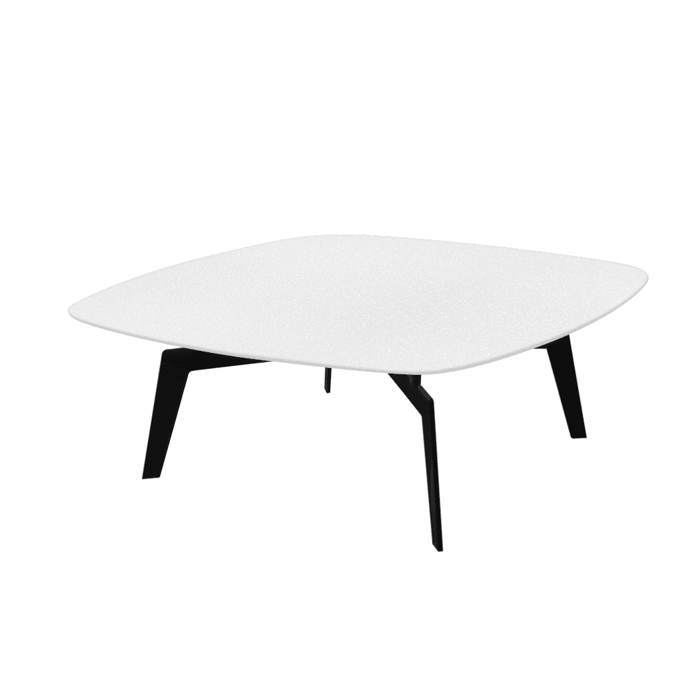 SELENA – Mix & Match Marble Coffee Table with Black Metal Leg
