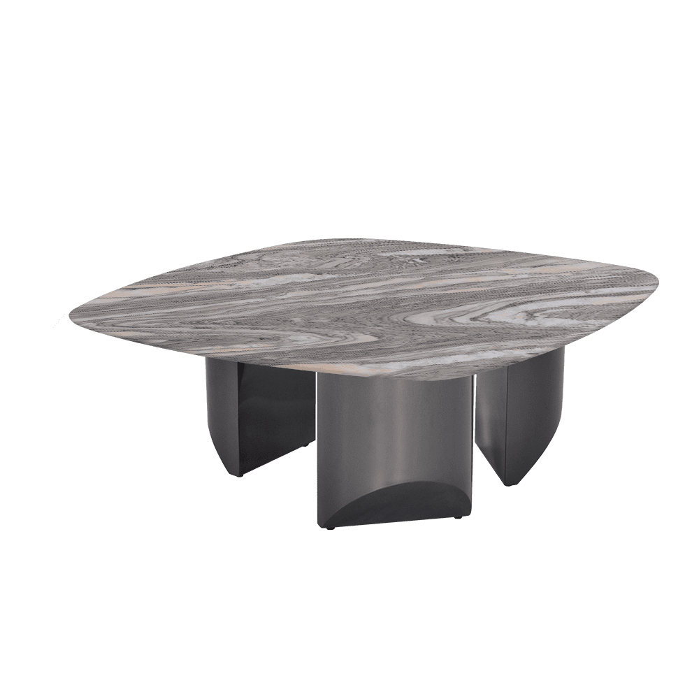 NOA – Mix & Match Marble Coffee Table with Stainless Steel Leg (1000mmx1000mm)