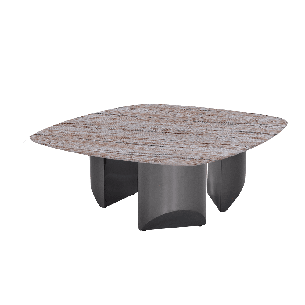NOA – Mix & Match Marble Coffee Table with Stainless Steel Leg (1000mmx1000mm)