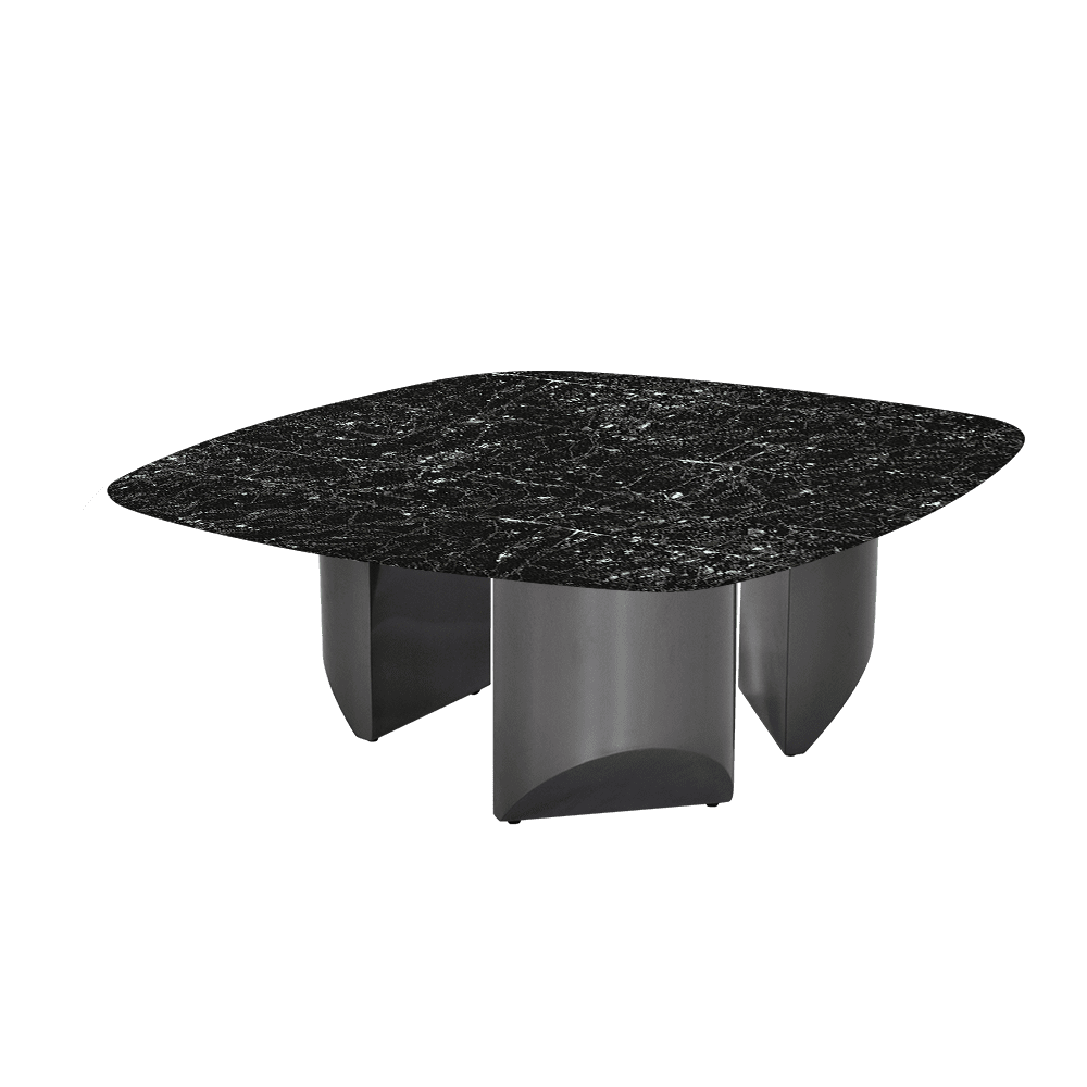 NOA – Mix & Match Marble Coffee Table with Stainless Steel Leg (1000mmx1000mm)