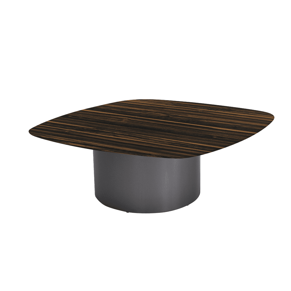 YUNA – Mix & Match Marble Coffee Table with Stainless Steel Leg (1000mm x 1000mm)