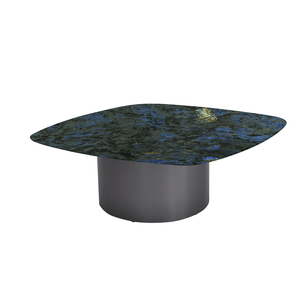 YUNA – Mix & Match Marble Coffee Table with Stainless Steel Leg (1000mm x 1000mm)
