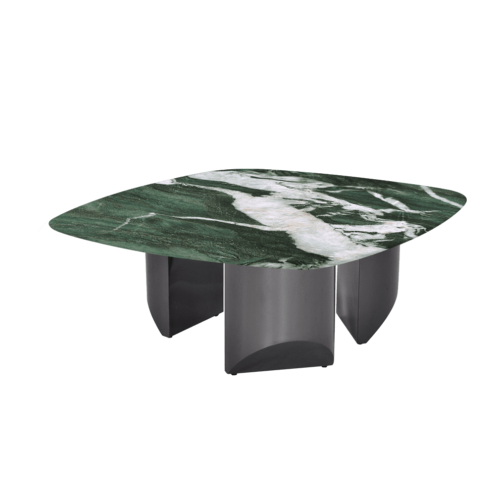 NOA – Mix & Match Marble Coffee Table with Stainless Steel Leg (1000mmx1000mm)