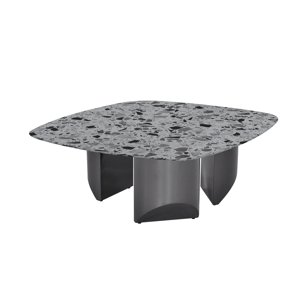 NOA – Mix & Match Marble Coffee Table with Stainless Steel Leg (1000mmx1000mm)