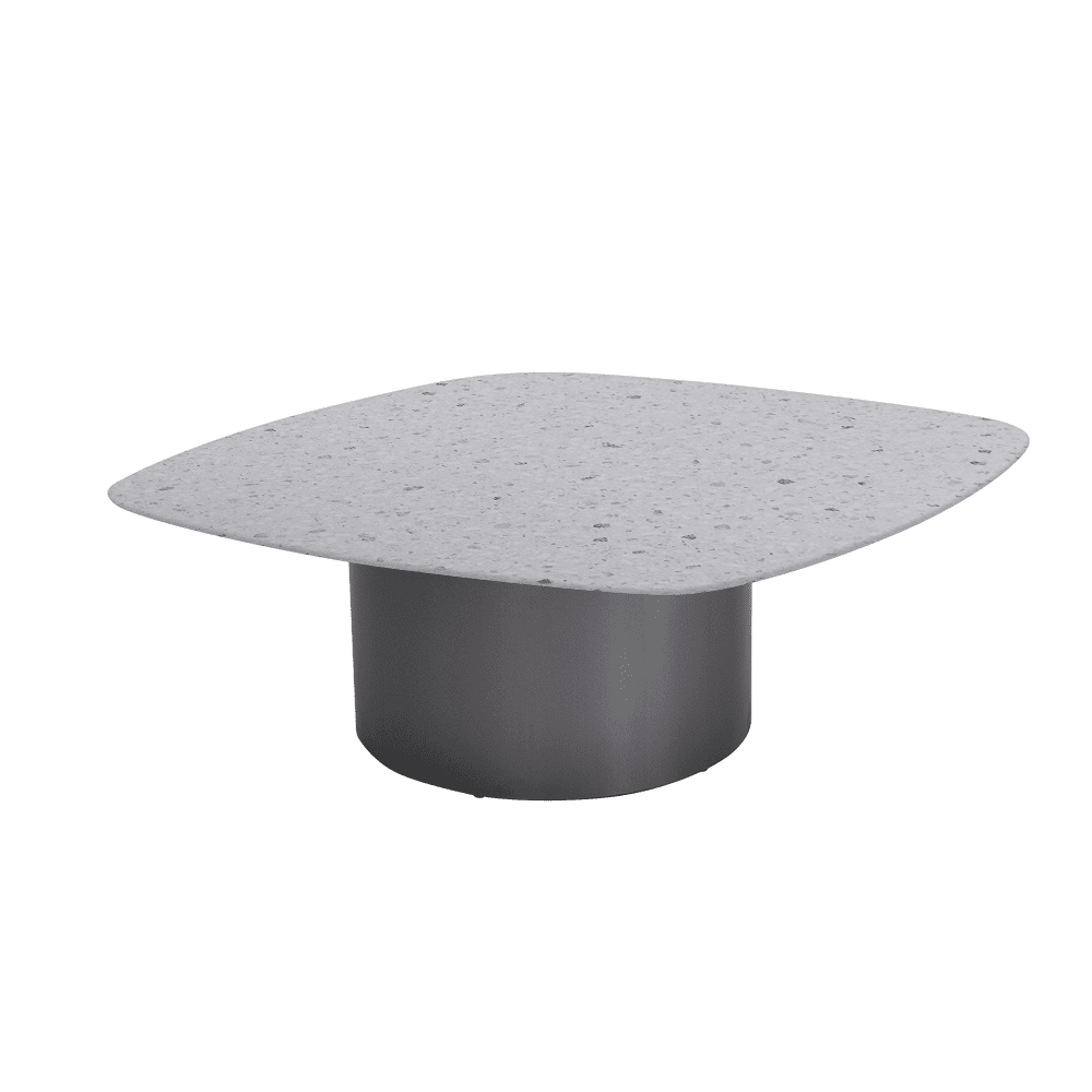 YUNA – Mix & Match Marble Coffee Table with Stainless Steel Leg (1000mm x 1000mm)