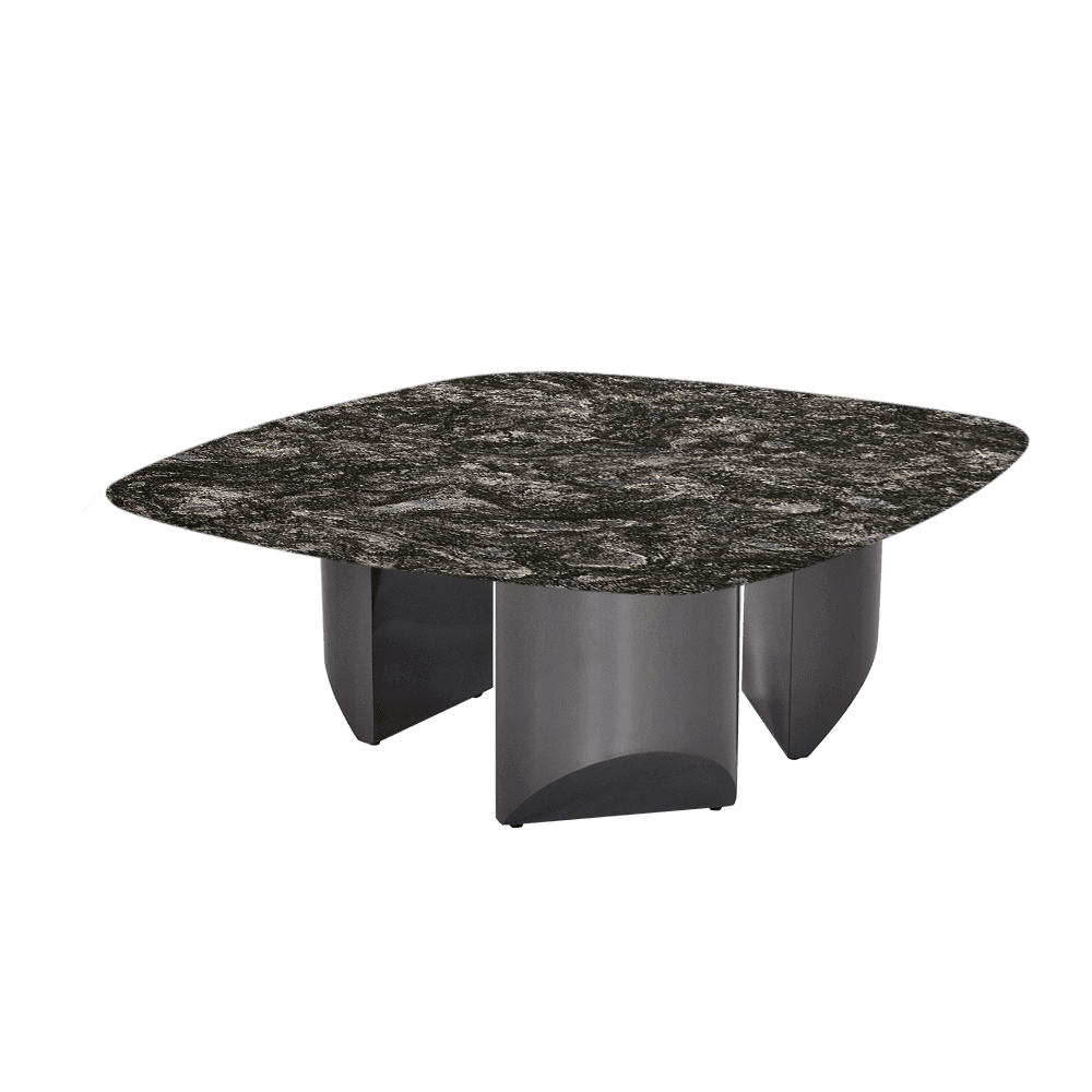 NOA – Mix & Match Marble Coffee Table with Stainless Steel Leg (1000mmx1000mm)