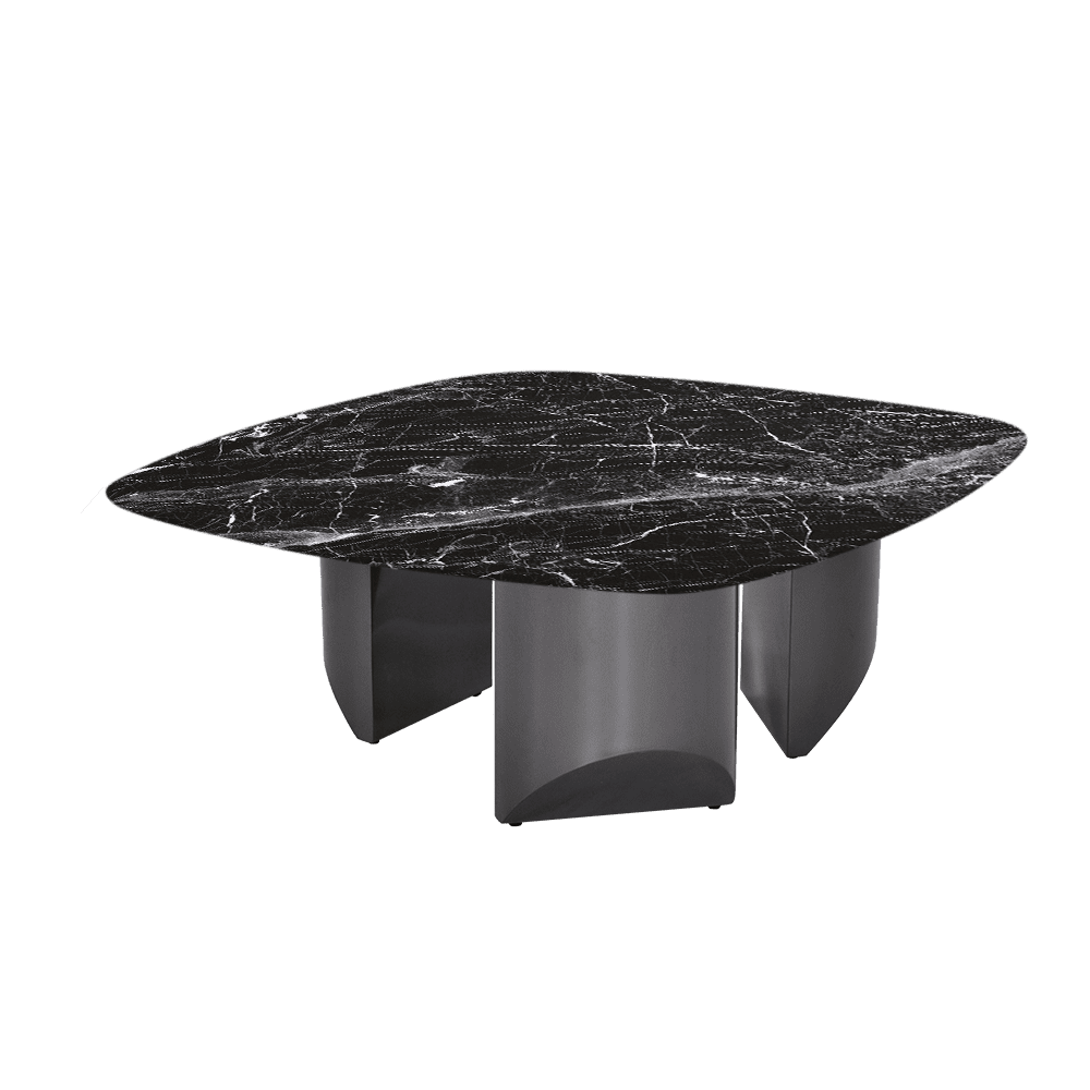 NOA – Mix & Match Marble Coffee Table with Stainless Steel Leg (1000mmx1000mm)