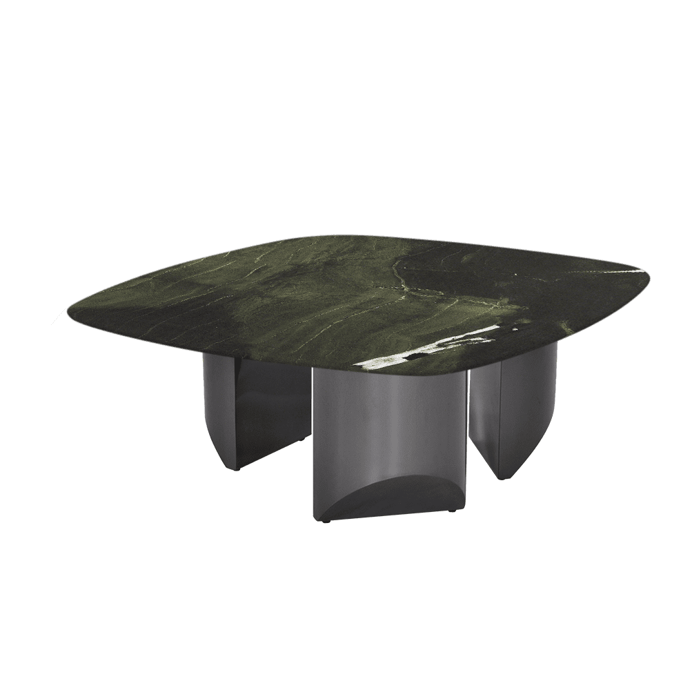 NOA – Mix & Match Marble Coffee Table with Stainless Steel Leg (1000mmx1000mm)