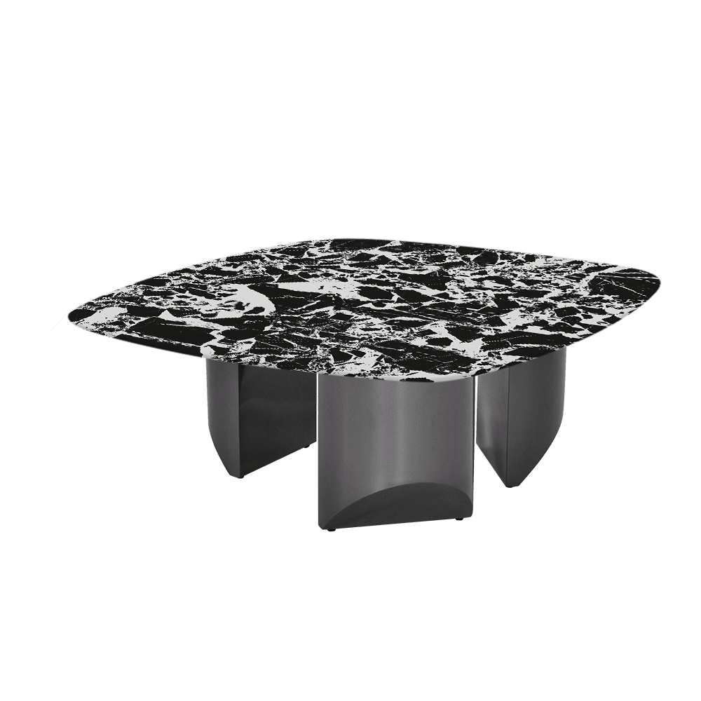 NOA – Mix & Match Marble Coffee Table with Stainless Steel Leg (1000mmx1000mm)