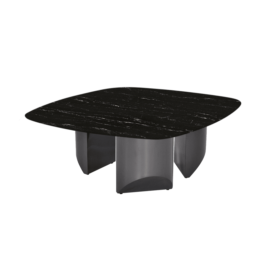 NOA – Mix & Match Marble Coffee Table with Stainless Steel Leg (1000mmx1000mm)