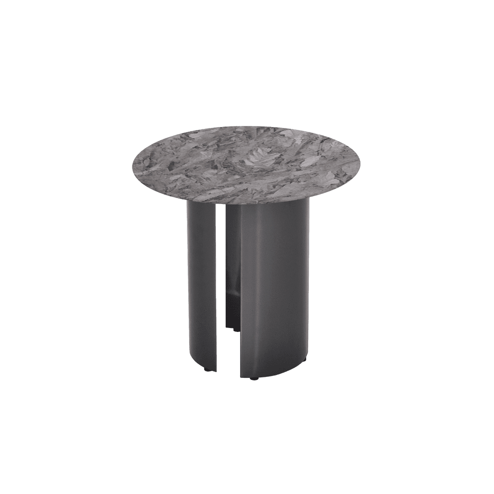 NOA Side Table - Mix & Match Marble Top with Stainless Steel Leg(500mm)