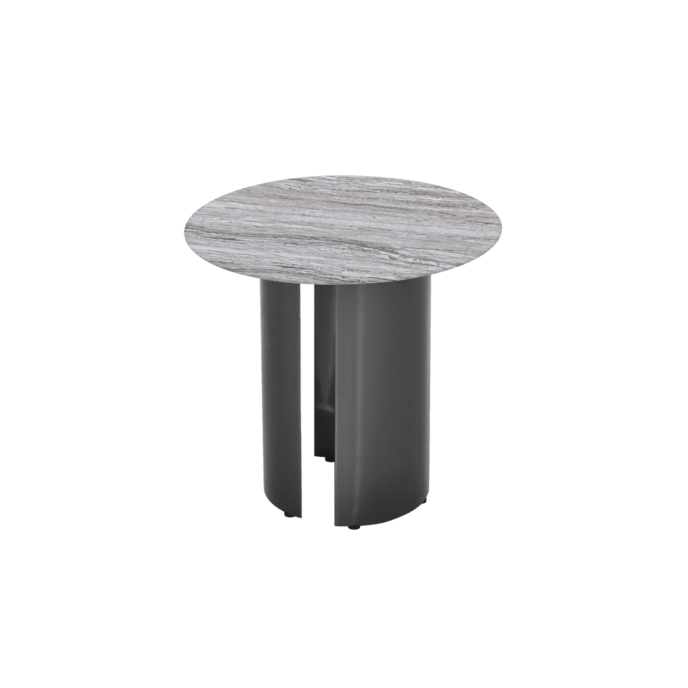NOA Side Table - Mix & Match Marble Top with Stainless Steel Leg(500mm)