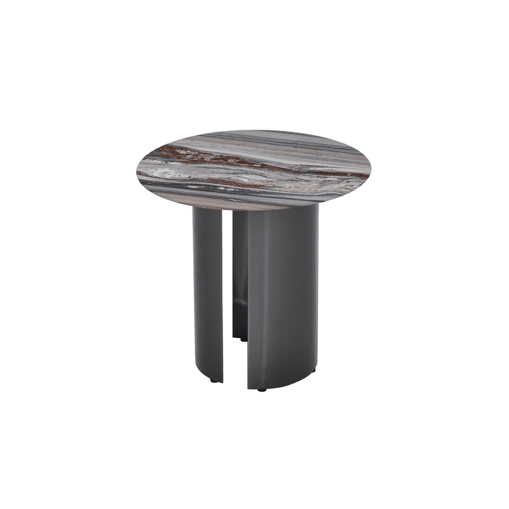 NOA Side Table - Mix & Match Marble Top with Stainless Steel Leg(500mm)
