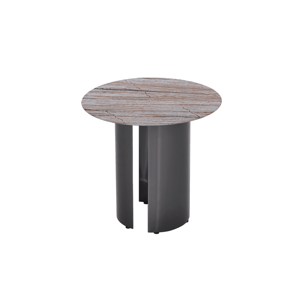 NOA Side Table - Mix & Match Marble Top with Stainless Steel Leg(500mm)
