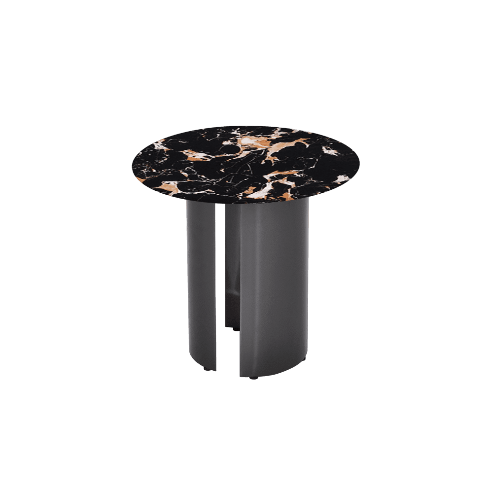 NOA Side Table - Mix & Match Marble Top with Stainless Steel Leg(500mm)