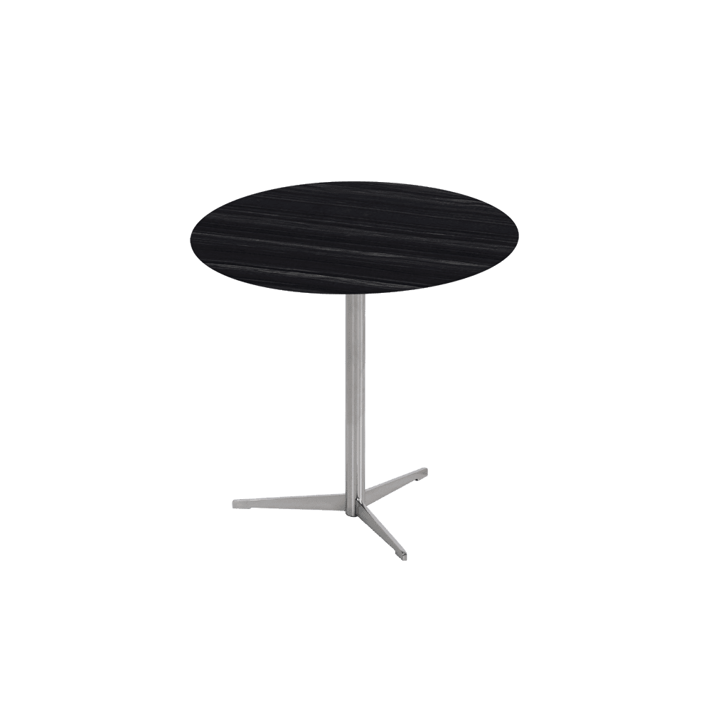 SILVIA Side Table - Mix & Match Marble Top with Silver Coloured Stainless Steel Base(500mm)