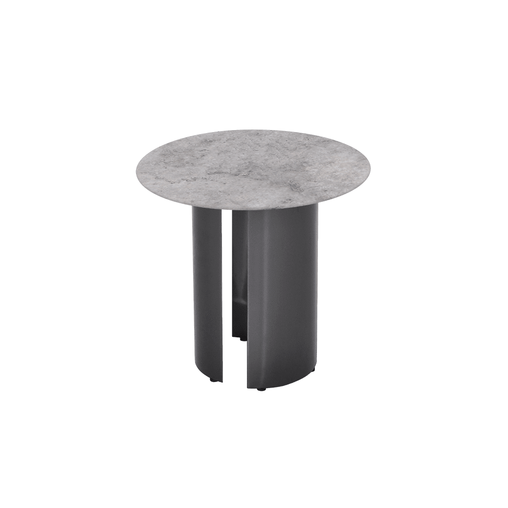 NOA Side Table - Mix & Match Marble Top with Stainless Steel Leg(500mm)
