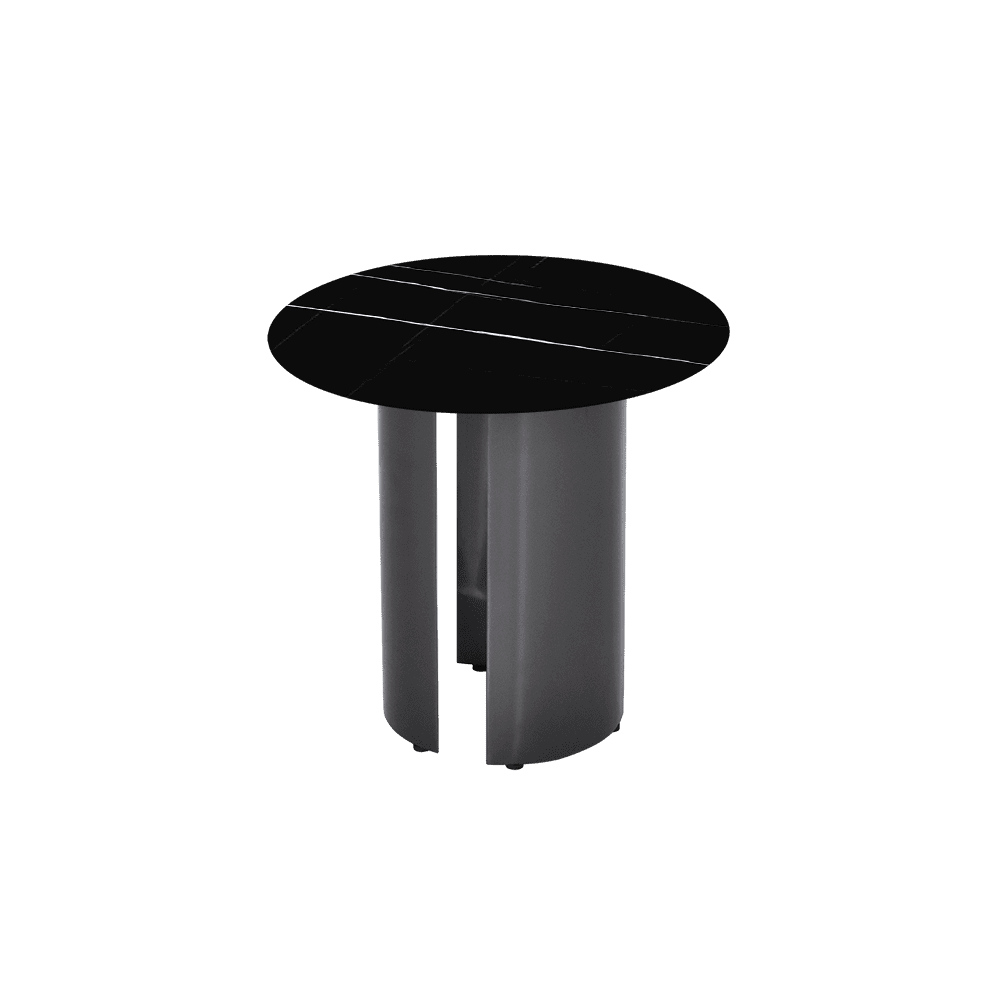 NOA Side Table - Mix & Match Marble Top with Stainless Steel Leg(500mm)