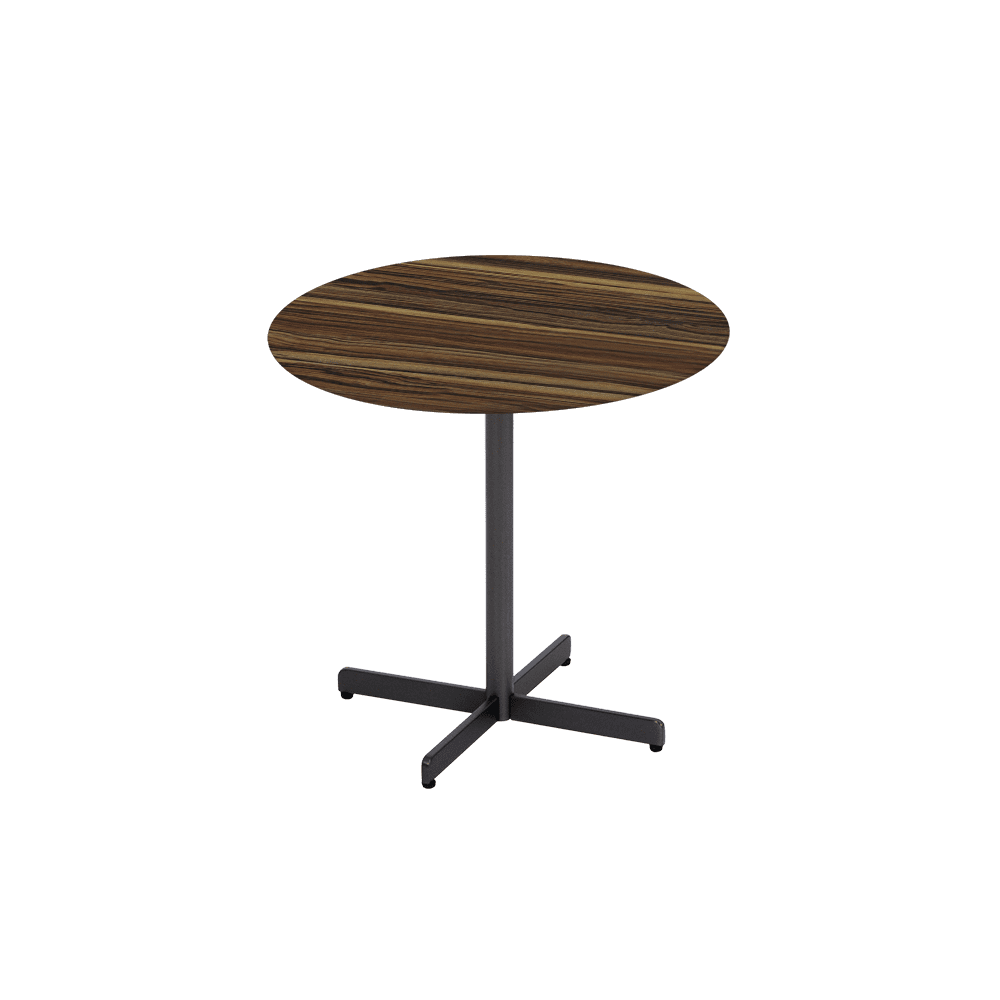 BAILEY Side Table - Mix & Match Marble Top with Black Coloured Steel Base(500mm)