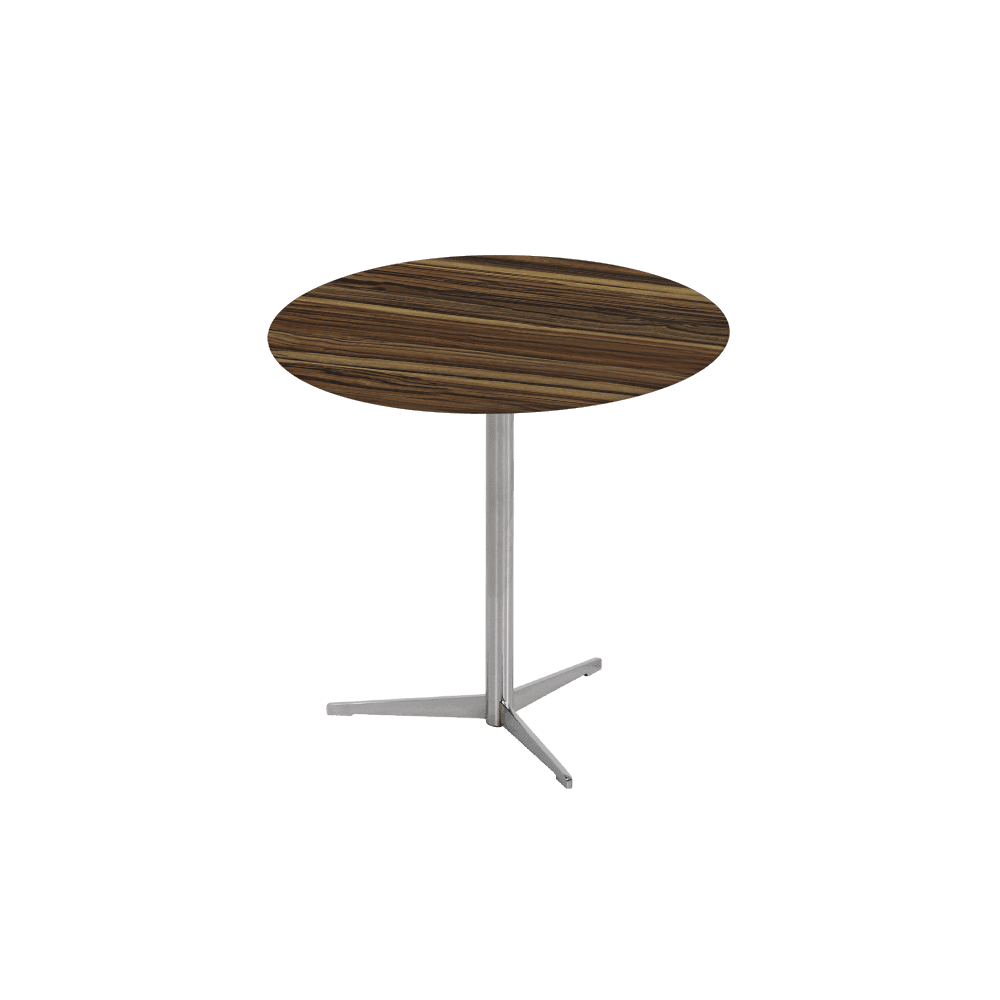 SILVIA Side Table - Mix & Match Marble Top with Silver Coloured Stainless Steel Base(500mm)
