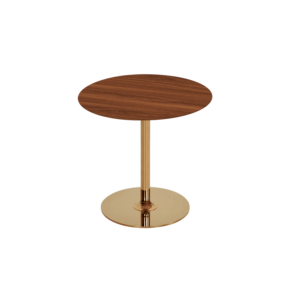 BELLA – Mix & Match Marble Side Table with Gold Coloured Stainless Steel Base (500mm)