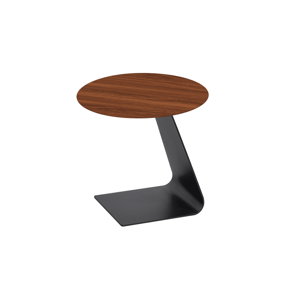 BAILEY Side Table - Mix & Match Marble Top with Black Coloured Steel Base(500mm)
