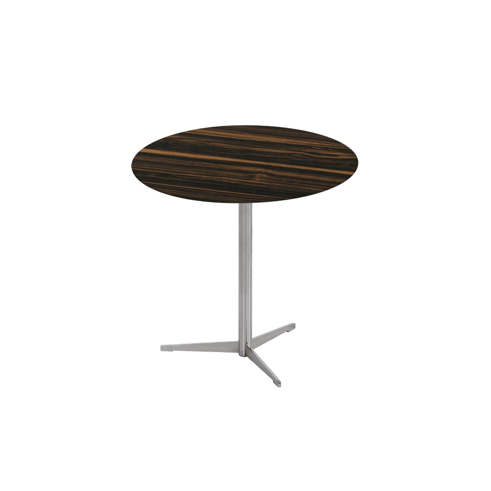 SILVIA Side Table - Mix & Match Marble Top with Silver Coloured Stainless Steel Base(500mm)