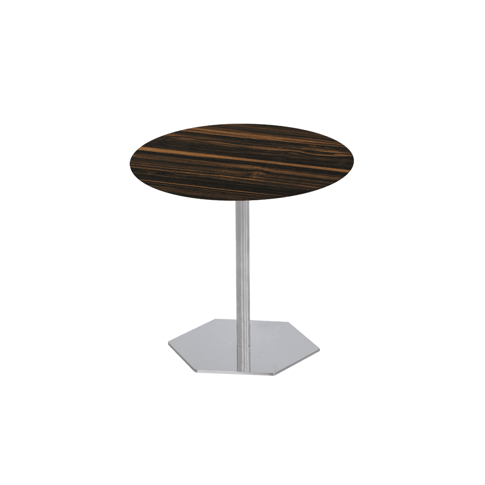 SILVIA Side Table - Mix & Match Marble Top with Silver Coloured Stainless Steel Base(500mm)