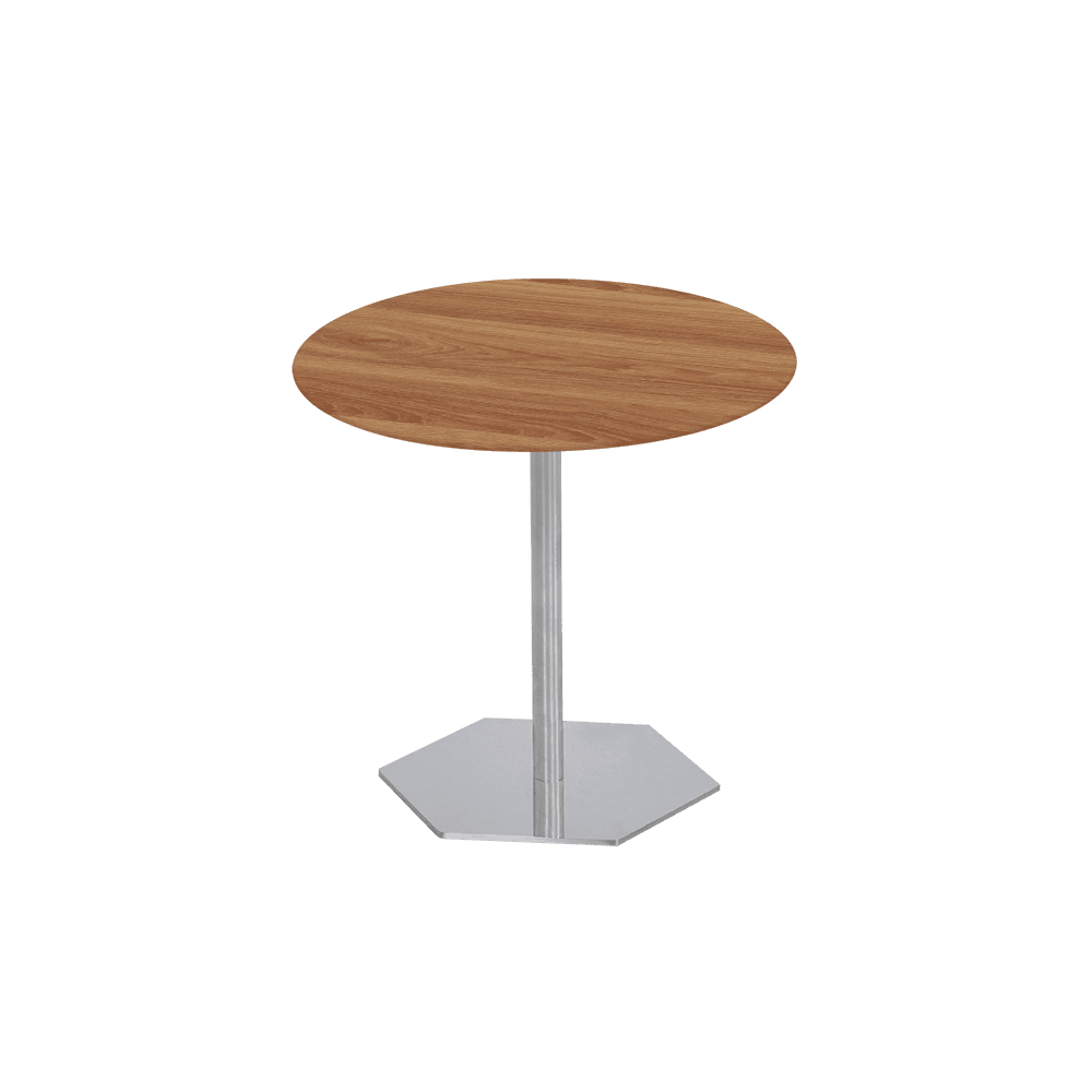 SILVIA Side Table - Mix & Match Marble Top with Silver Coloured Stainless Steel Base(500mm)