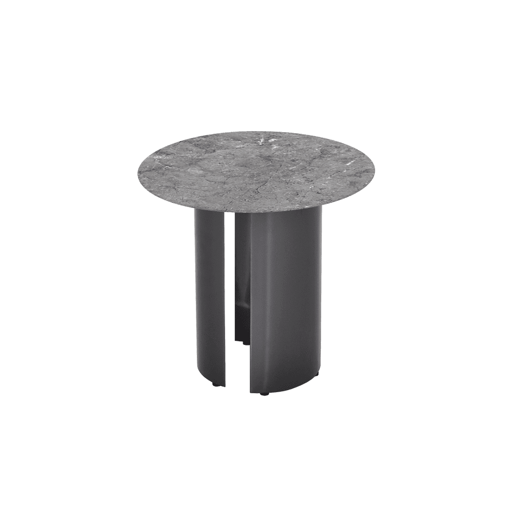 NOA Side Table - Mix & Match Marble Top with Stainless Steel Leg(500mm)