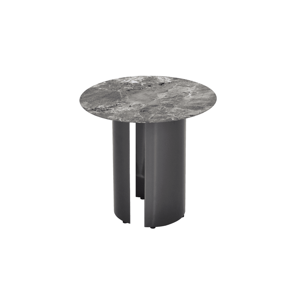 NOA Side Table - Mix & Match Marble Top with Stainless Steel Leg(500mm)