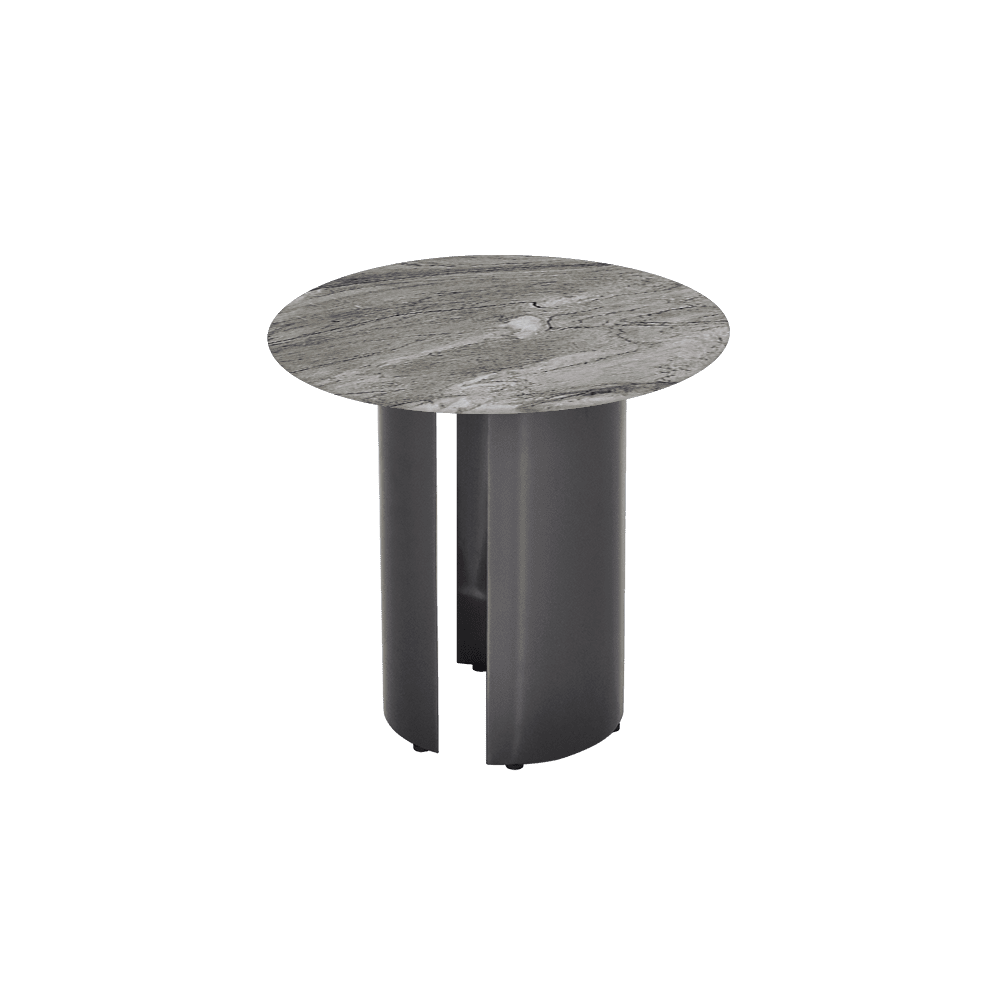 NOA Side Table - Mix & Match Marble Top with Stainless Steel Leg(500mm)