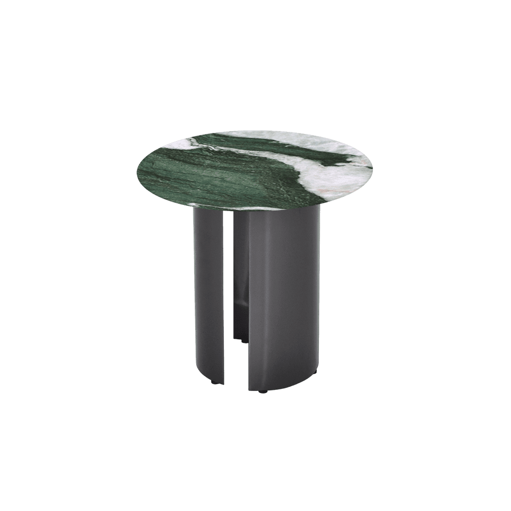NOA Side Table - Mix & Match Marble Top with Stainless Steel Leg(500mm)