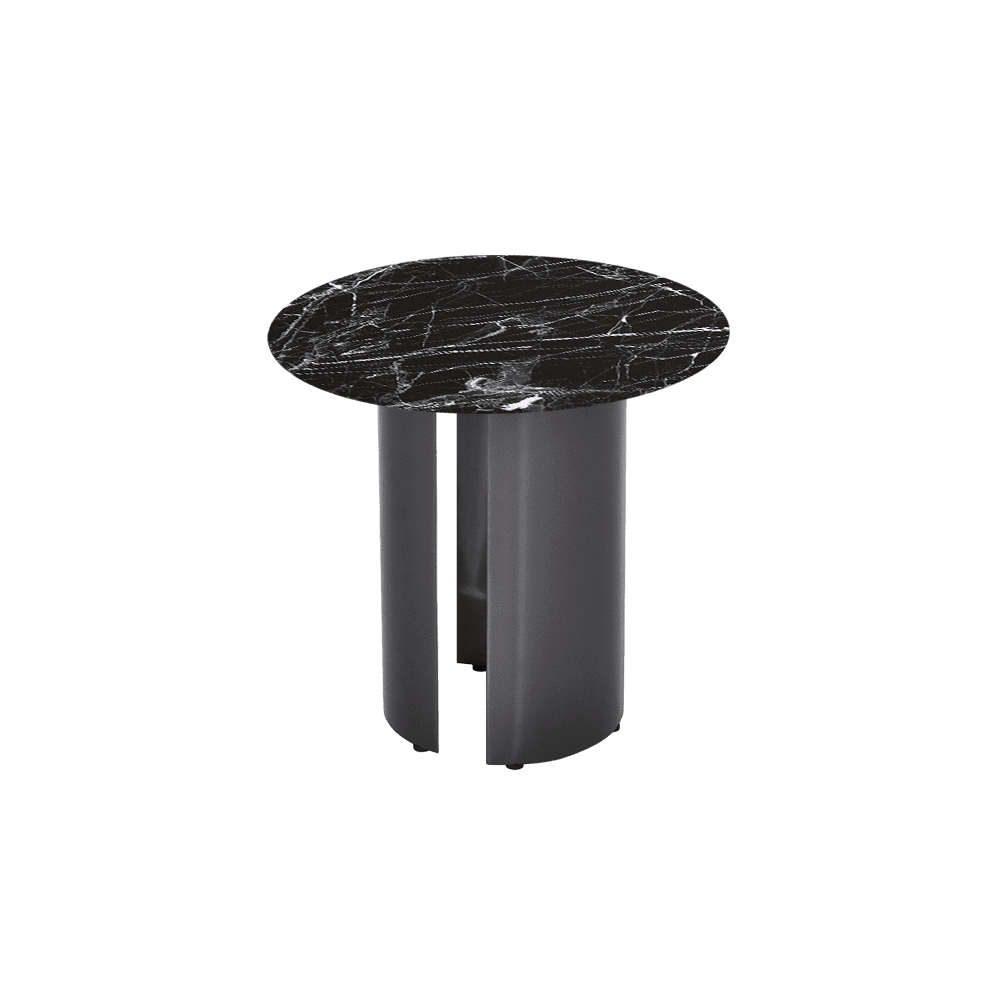 NOA Side Table - Mix & Match Marble Top with Stainless Steel Leg(500mm)