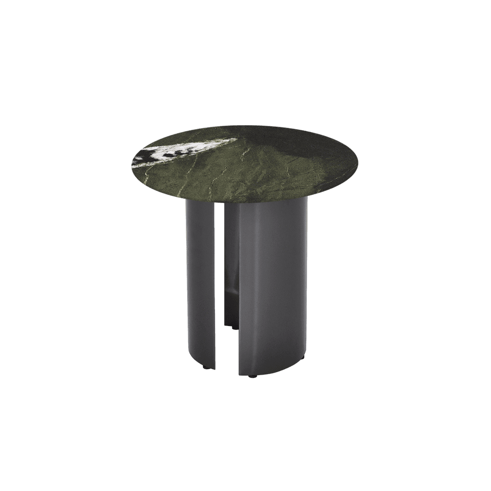 NOA Side Table - Mix & Match Marble Top with Stainless Steel Leg(500mm)