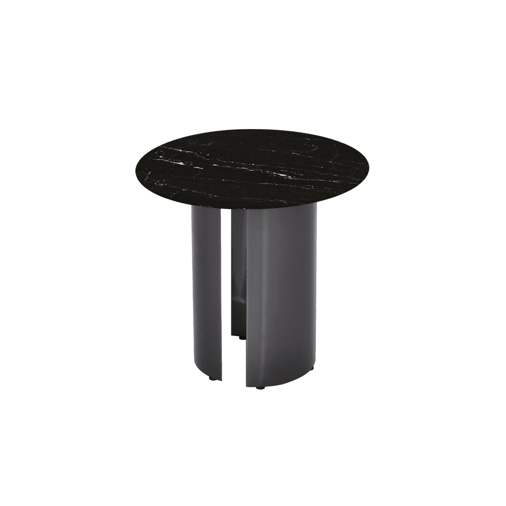 NOA Side Table - Mix & Match Marble Top with Stainless Steel Leg(500mm)