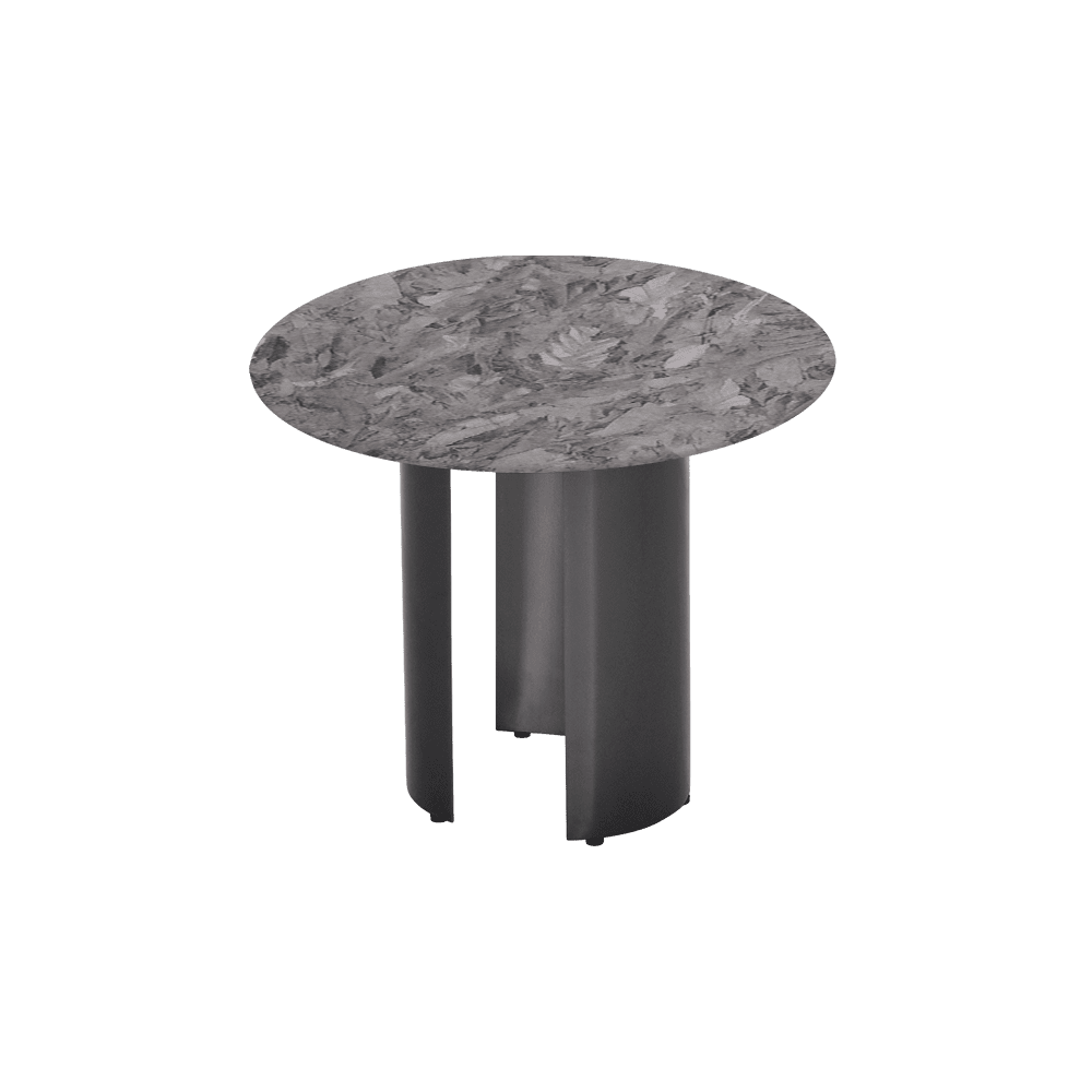 NOA Side Table - Mix & Match Marble Top with with Stainless Steel Leg(600mm)
