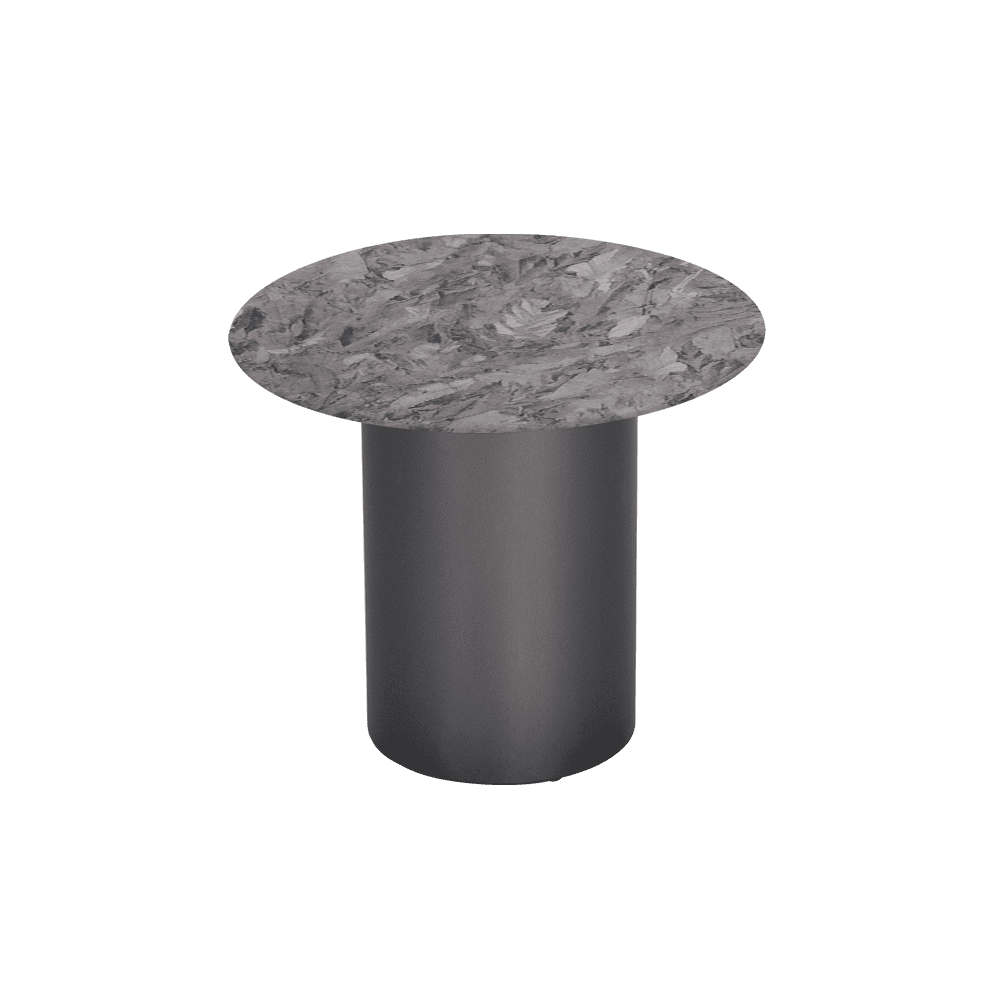 YUNA – Mix & Match Marble Side Table with Stainless Steel Leg (600mm)