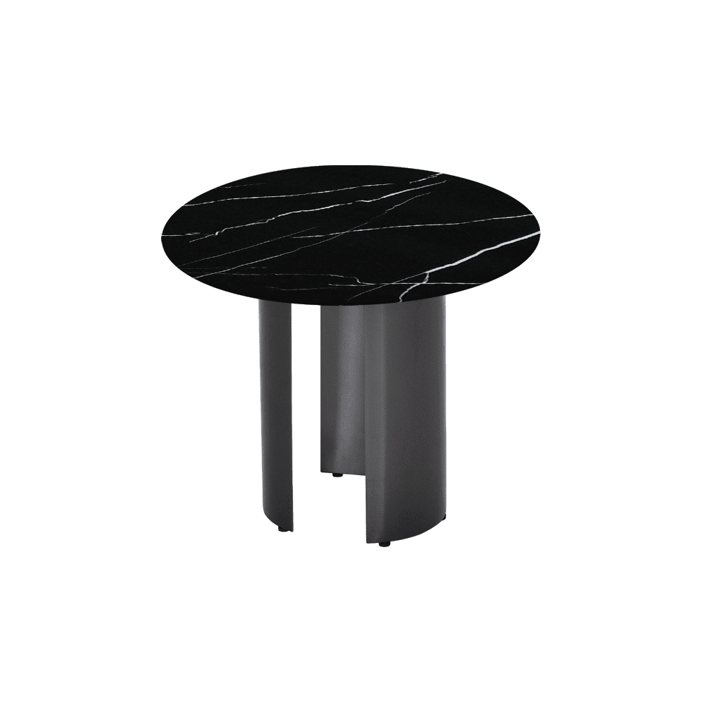 NOA Side Table - Mix & Match Marble Top with with Stainless Steel Leg(600mm)