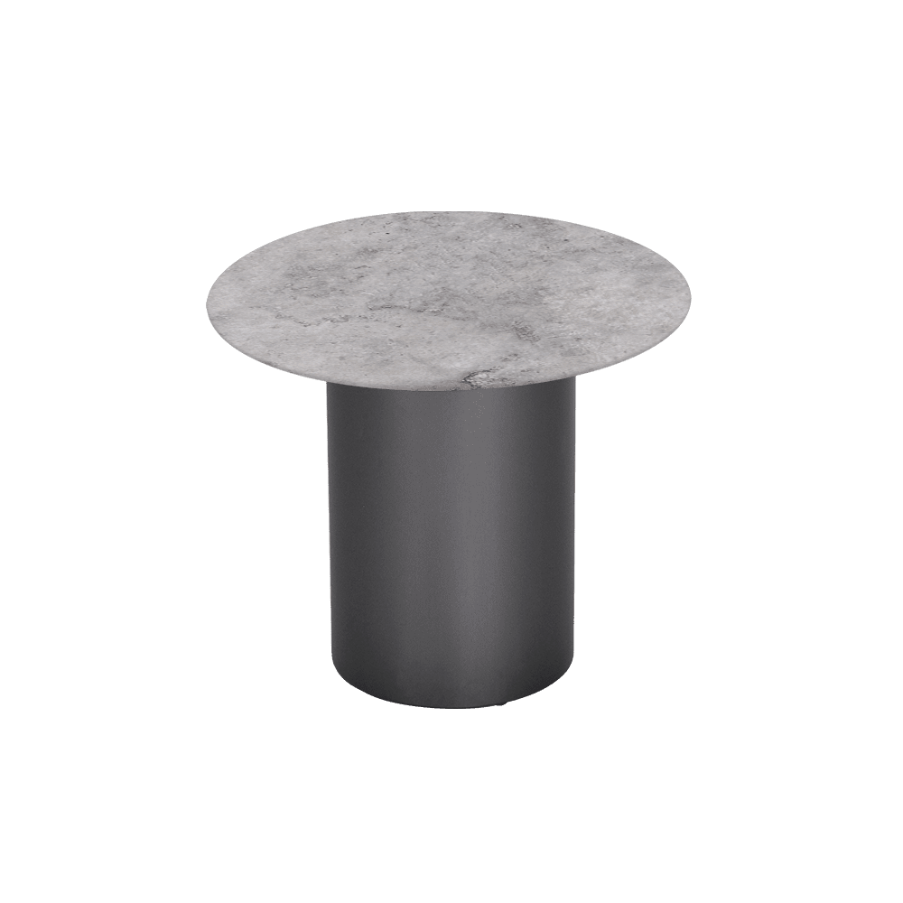 YUNA – Mix & Match Marble Side Table with Stainless Steel Leg (600mm)