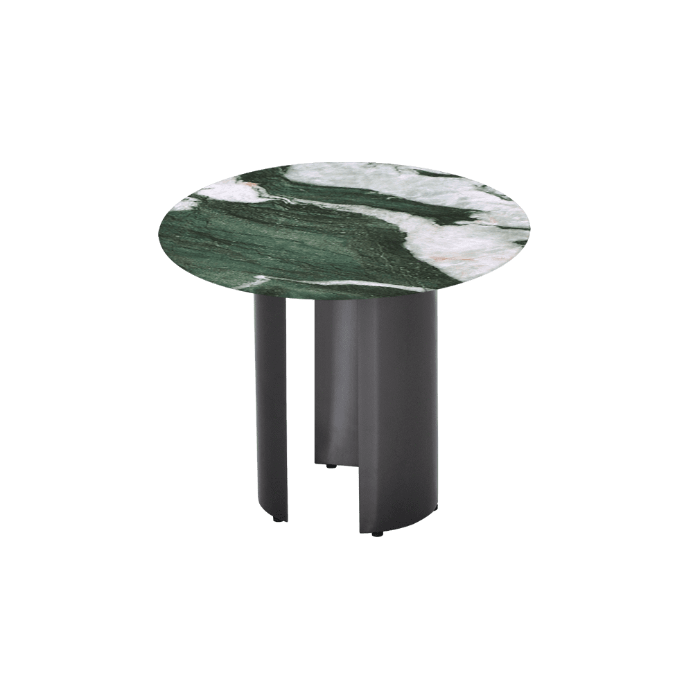 NOA Side Table - Mix & Match Marble Top with with Stainless Steel Leg(600mm)